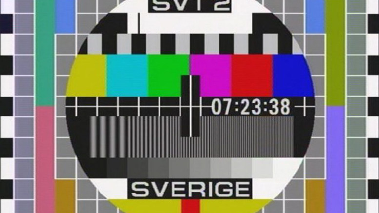 En gammal testbild från TV