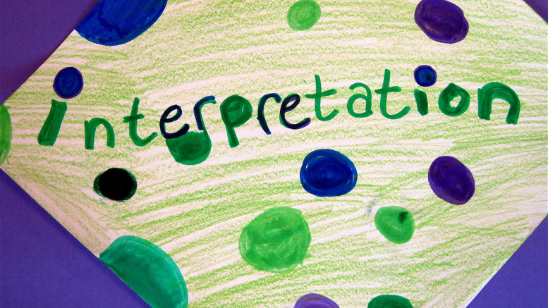 "Interpretation" CC BY-NC 2. by mrmayo on Flickr